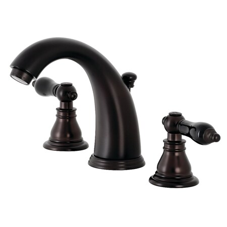 Kingston Brass KB985AKL Duchess Widespread Bathroom Faucet W/ Plastic Pop-Up, Bronze KB985AKL